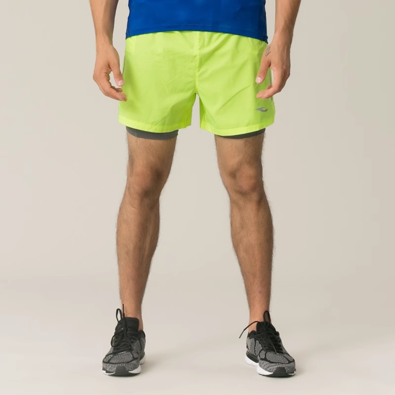 浩沙健身服男士篮球跑步运动短裤吸湿排汗速干防走光 夜视反光条