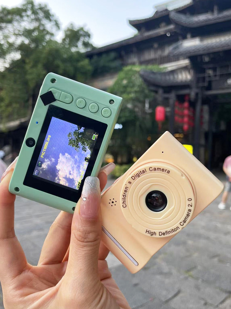 휴대폰에 업로드 가능한 고화질 듀얼 카메라 캠퍼스 카메라 학생 파티 선물 카메라 장난감 다기능 어린이 카메라