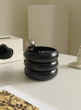 TAN！收纳盒ins风饰品容器桌面入户玄关多功能收纳盒戒指