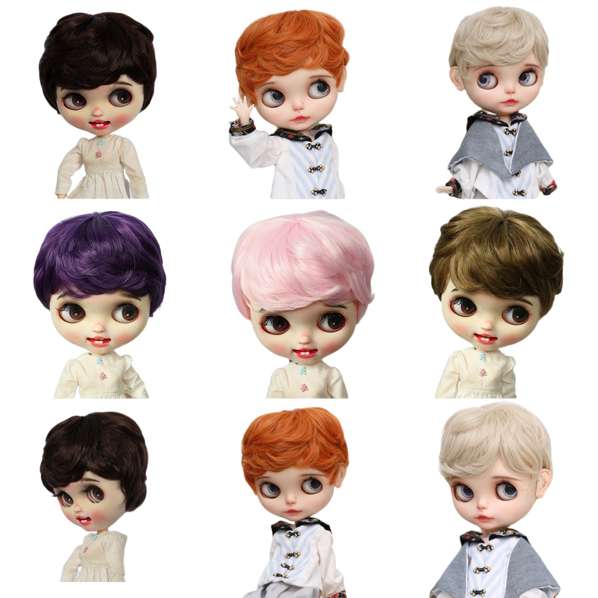 BJD、大头点点、Qbaby、blythe