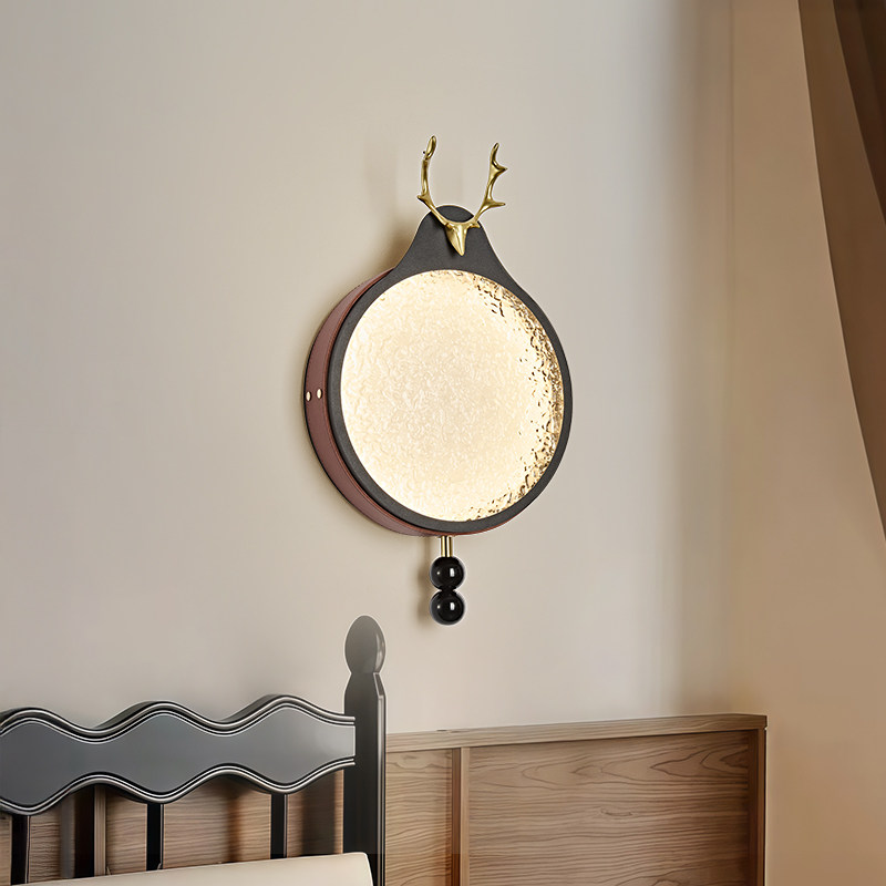 1个圆形中古风不支持智能鹿角