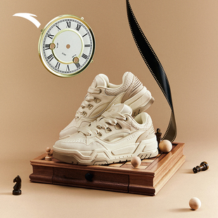 男鞋 秋季 新款 安踏 厚底运动鞋 微糖2板鞋 休闲鞋 王一博同款