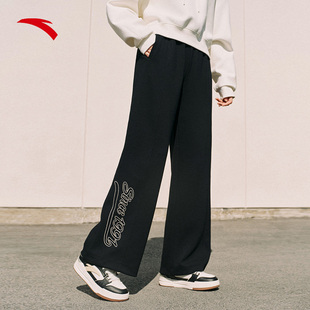 安踏阔腿裤 | 运动长裤女春季新款宽松休闲卫裤直筒裤子162518304