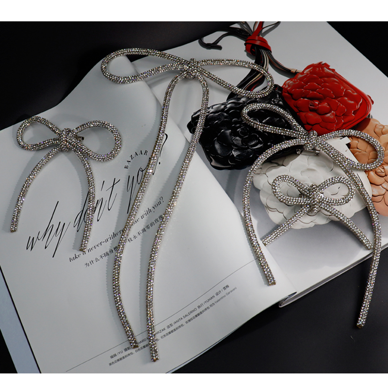 蝴蝶结立体轻奢满胸针发饰diy