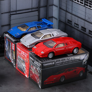 TOMY多美卡黑盒TP 10 12兰博基尼countach康塔什25周年合金车模