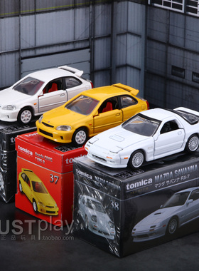 TOMY多美卡premium黑盒TP37思域type R EK9 38马自达FC RX7合金车