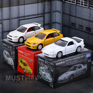 38马自达FC EK9 RX7合金车 TOMY多美卡premium黑盒TP37思域type