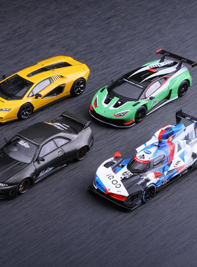 MINIGT 日产116联名687兰博基尼GT3 709宝马赛车733 1/64合金车模