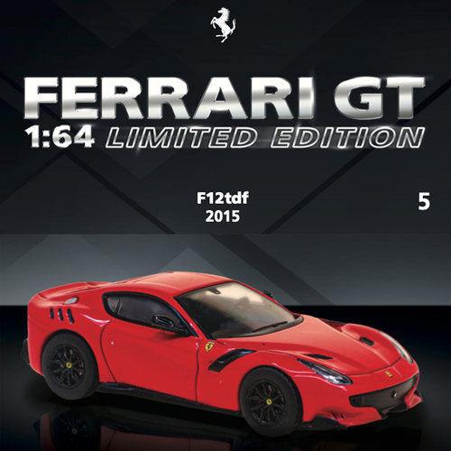 Tarmac Works TW书中车正品1/64法拉利F12 TDF 296 GTB合金车模型