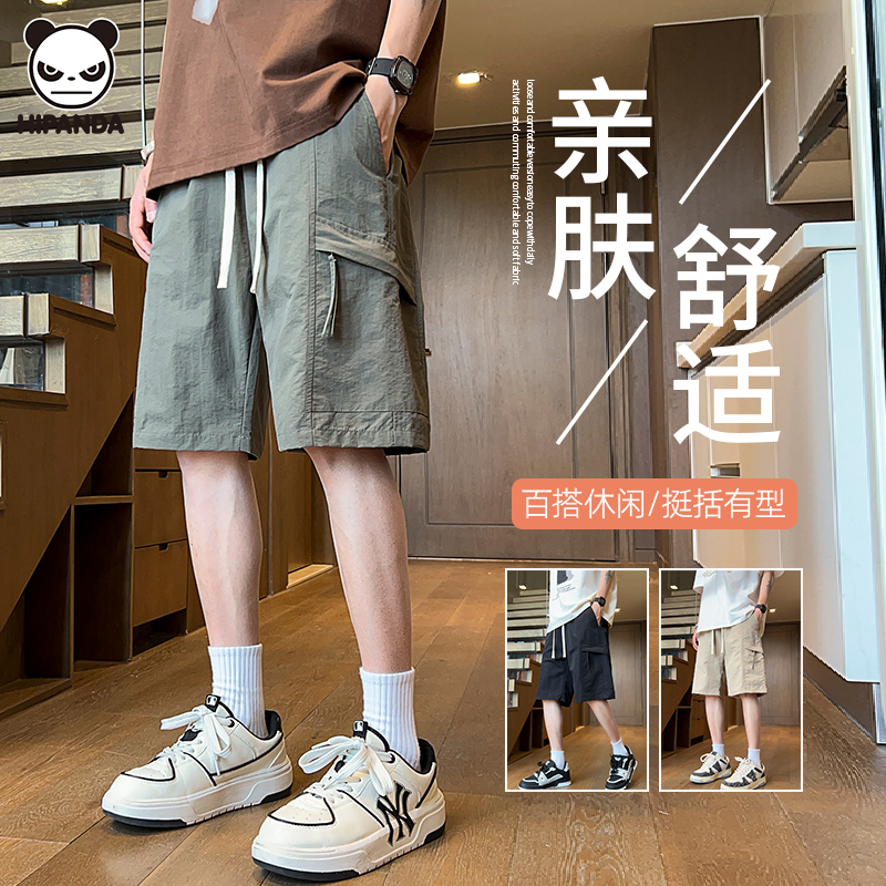 HiPanda工装短裤男潮