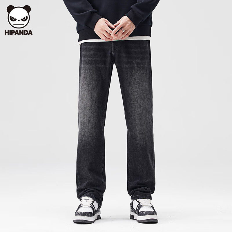 Hi Panda早秋新款复古风做旧水洗长裤休闲百搭美式高街牛仔裤男士,男装,牛仔裤,淘宝优惠券,粉丝福利购,淘宝优惠卷