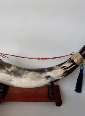 蒙古族酒杯牛角杯天然黄牛角结盟杯舞台道具蒙古餐具内蒙古工艺品