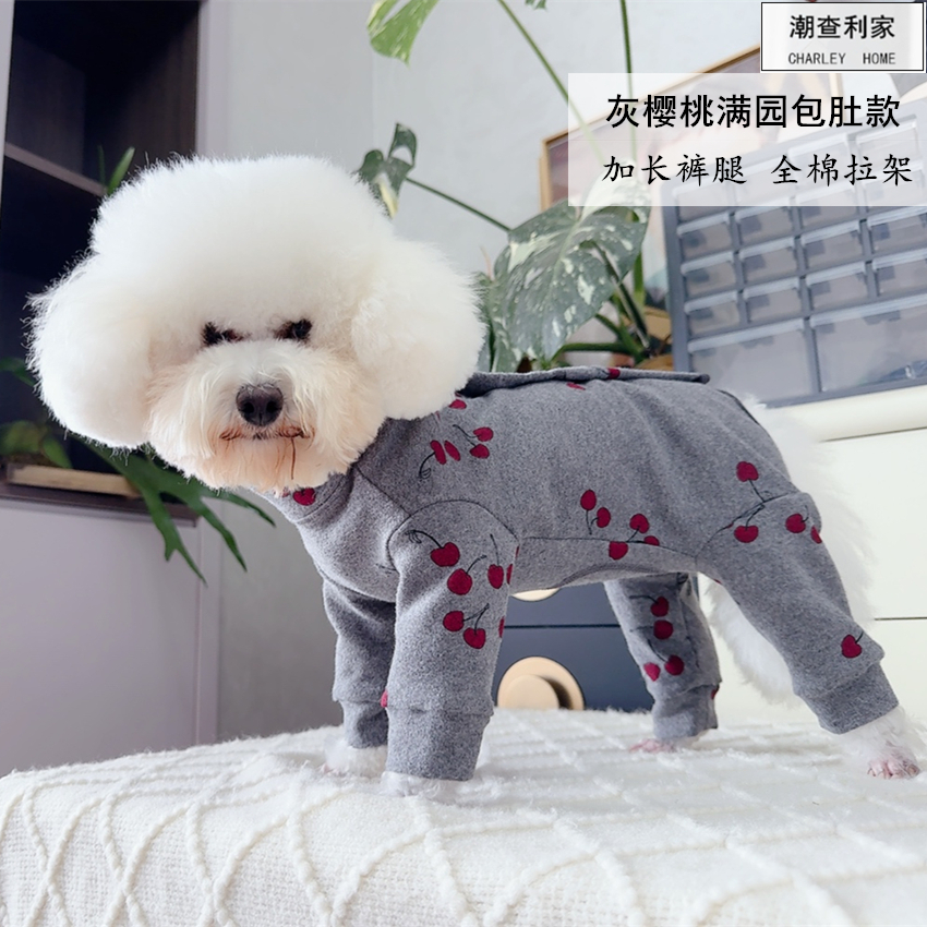 潮查利家泰迪比熊四脚衣服