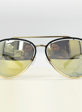 欧美高端品质小众飞行员式男女太阳镜防紫外防嗮防强光墨镜