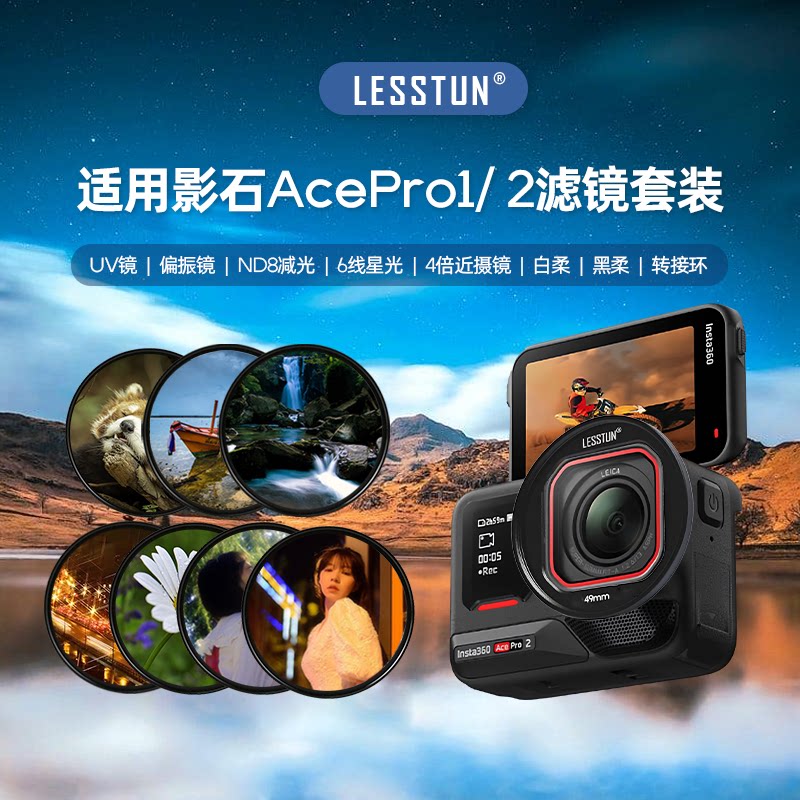 适用insta360AcePro转接环滤镜图片