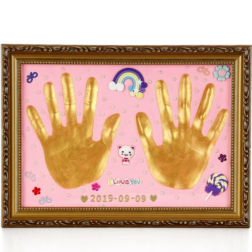 Детская чернильная подушечка, сувенир, отпечатки рук и ног для взрослых для влюбленных, семейный стиль, подарок на день рождения