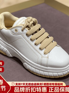 露娜女鞋SL春夏运动鞋厚底增高小白鞋系带舒适休闲鞋女SL322023