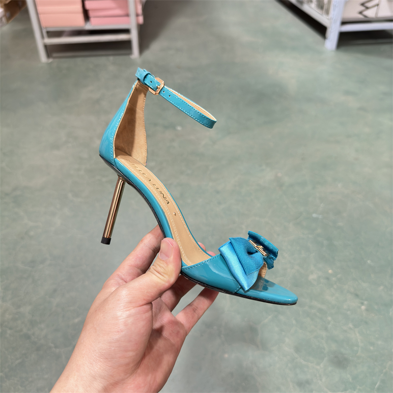 STELLALUNA春夏露趾细高跟凉鞋