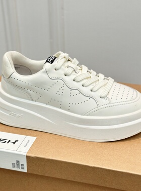 ASH厚底增高透气小白鞋真皮百搭小个子休闲板鞋AO140L40052/40016