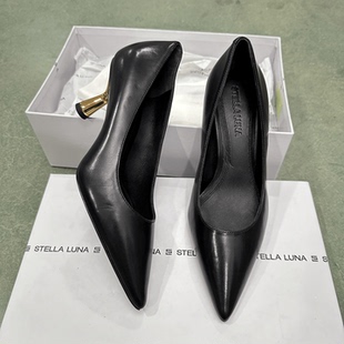 尖头浅口高跟鞋 简约素面金属跟单鞋 SL324043 LUNA露娜女鞋 STELLA