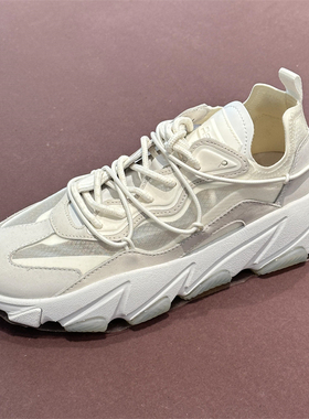 ASH蝉翼网面透气运动鞋厚底增高老爹鞋舒适气垫休闲鞋AL140L40007