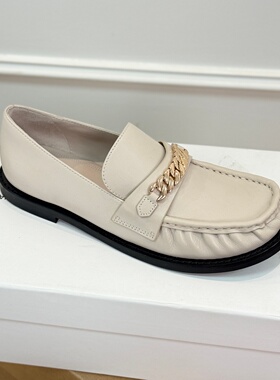 STELLA LUNA 露娜女鞋时尚简约英伦方头乐福鞋真皮小皮鞋SL123117