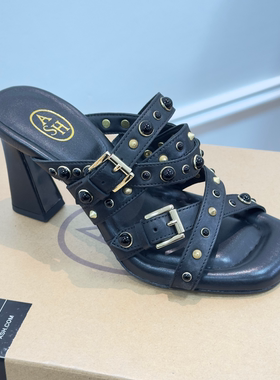 ASH女鞋露趾高跟优雅外穿真皮钉珠欧美时装凉鞋拖鞋女AO171L01013