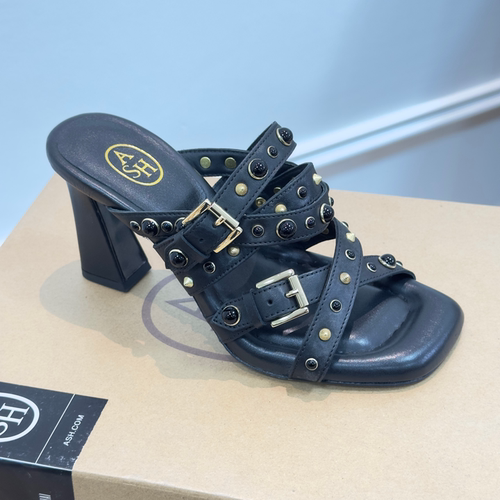 ASH露趾高跟钉珠时装凉拖