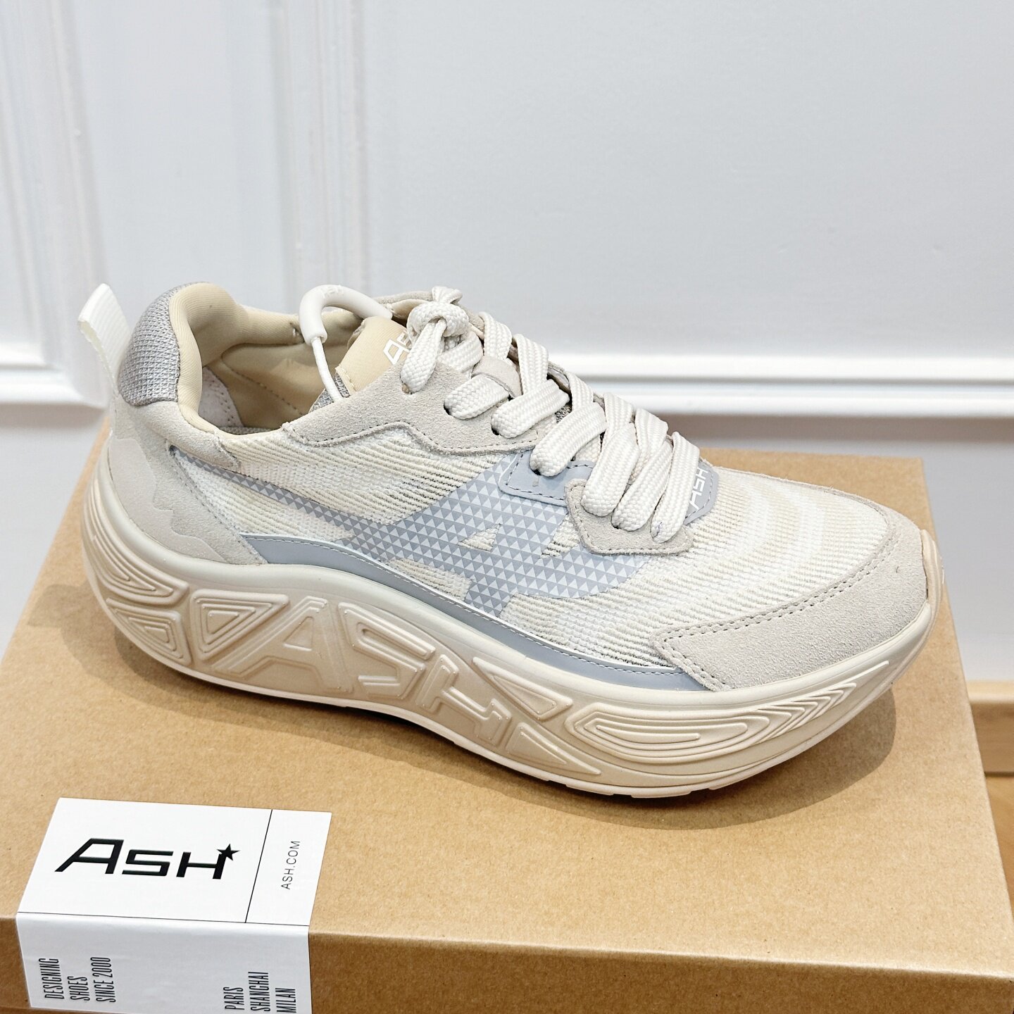 ASH春夏网面透气厚底老爹鞋休闲增高软底休闲鞋女AQ140F40016