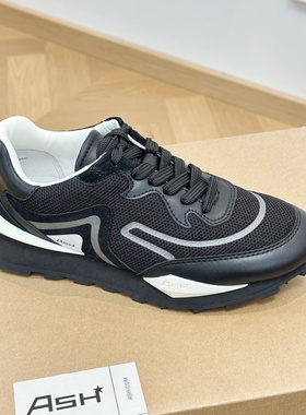 ASH女鞋低帮平底拼色休闲运动鞋轻便网孔透气跑步鞋女AP340L40065