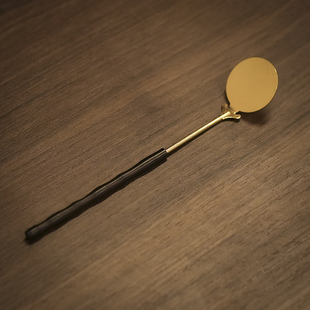 黑檀木柄香灰压打篆工具配件打拓模具灰押纯黄铜平整香道套装用品