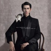 舞台演出国风西服套装 婚纱摄影拍照男士 新中式 影楼复古主题男装