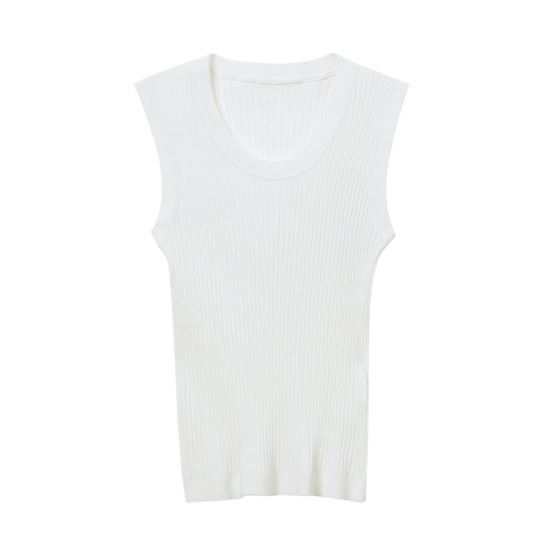 易菲宽松背心工字型百搭针织衫