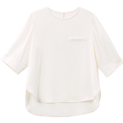 易菲简约百搭小衫宽松T恤