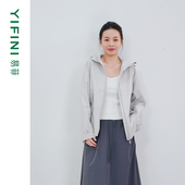 上衣女 易菲连帽宽松休闲风衣百搭通勤外套时尚 专柜同款 Yifini