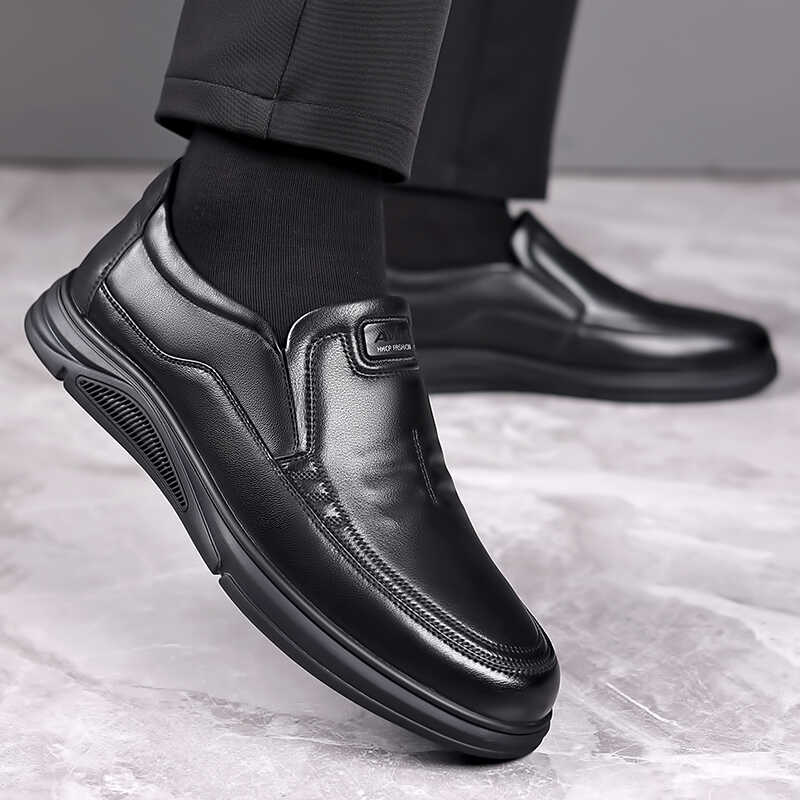 真皮小码爸爸鞋子威鸟王软底