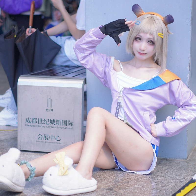 紫媗动漫卡拉彼丘心夏私服cos