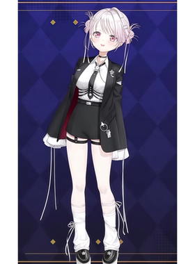 紫媗动漫cos にじさんじ  V-tuber 椎名唯华cosplay游戏服征集3单