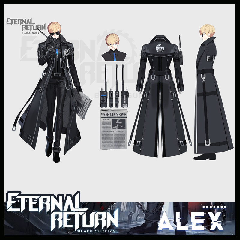 紫媗动漫 永恒轮回 亚历克斯 alex 特工演出服cosplay服饰定制