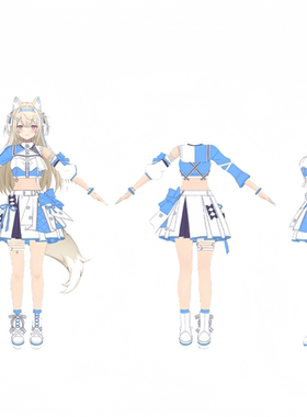 hololive软软·阿比斯加cos百鬼绫目cos一伊那尔栖cos白银诺艾尔