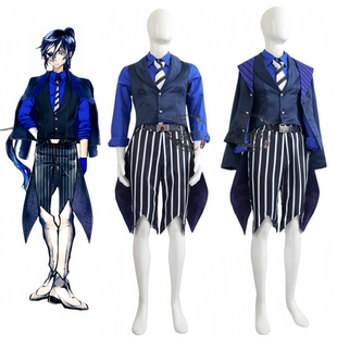 紫媗动漫恶魔执事与黑猫伯斯奇COS动漫演出服cosplay服饰定制