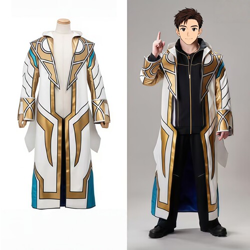 超级战队熊手真白北极熊长袍cos