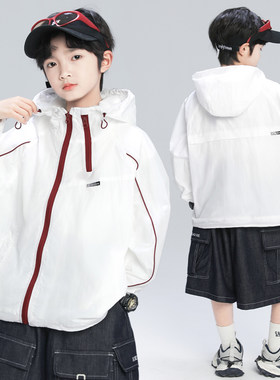 男童夏季防晒服外套2026新款儿童轻薄防晒衣中大童男孩冰丝空调服