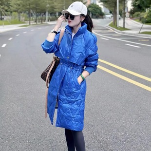 深圳南油欧货小个子白鸭绒超柔轻便羽绒服秋冬款韩版中长款外套女