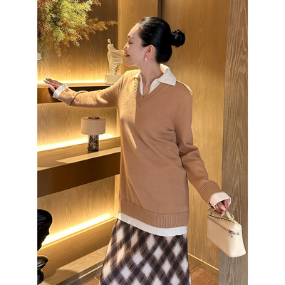 AME  MIU派毛衣   极细长绒休闲针织衫ZD12SMYL978