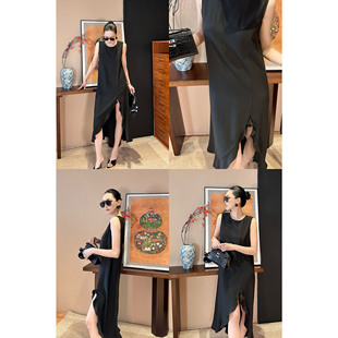 AME 线条美学解构立裁软花边背心裙ZE02LZYL1110 减法利落裙