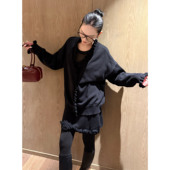 玫瑰卷套装 织物之美糯叽叽美人花边套装 上衣半身裙时尚 AME 套装