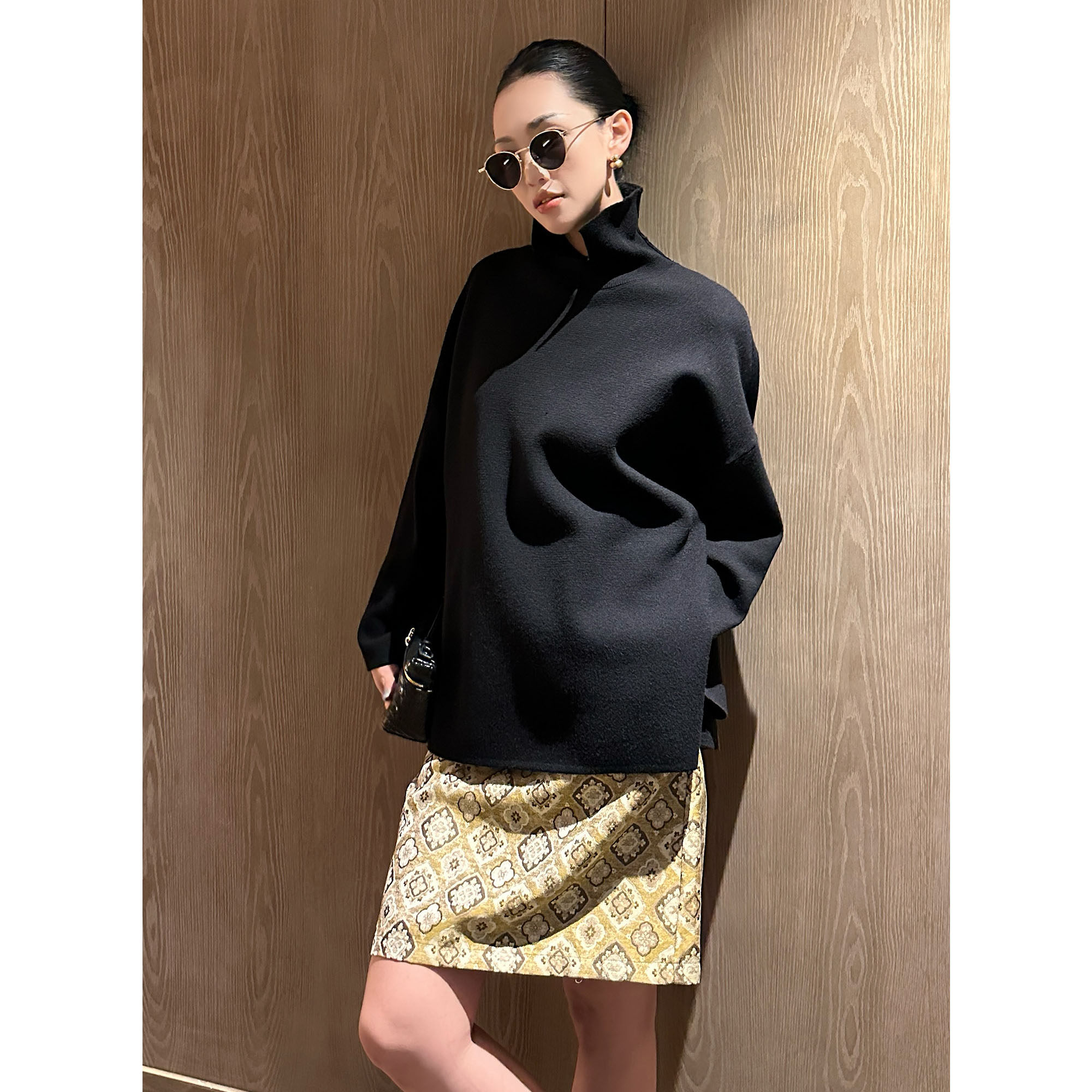 AME缃叶宝相花裙中式意境