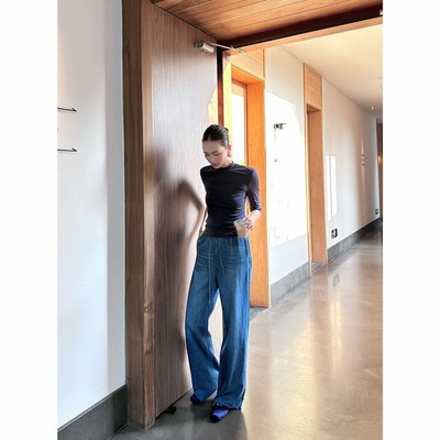 复古轻奢高级感百搭通勤阔腿裤