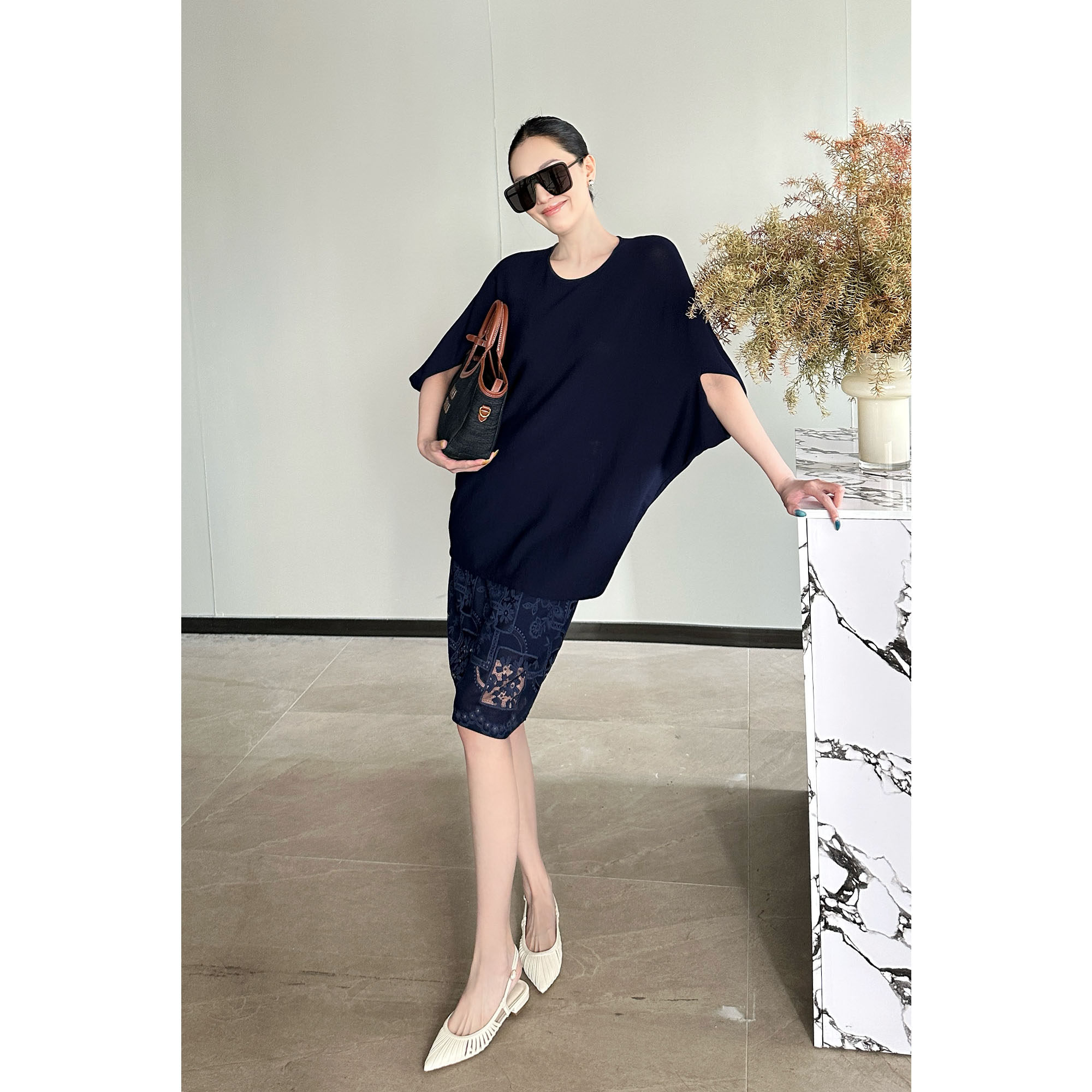 AME 吟游裙 盛唐美学松紧腰夏款时尚百搭半身裙显瘦百搭休闲半裙